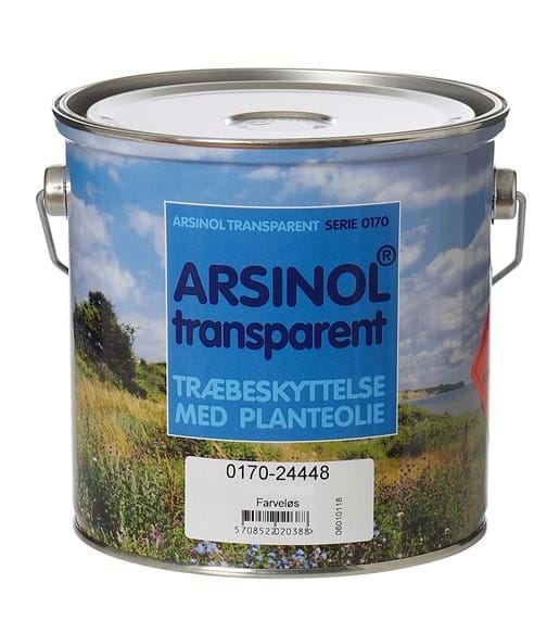 Arsinol® transparent LUDFARVET 2,5 Liter Træbeskyttelse
