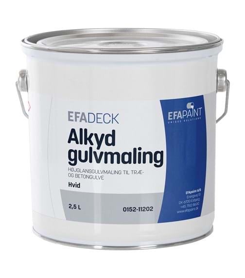 EFAdeck® Alkyd Gulvmaling SORT 2,5 Liter