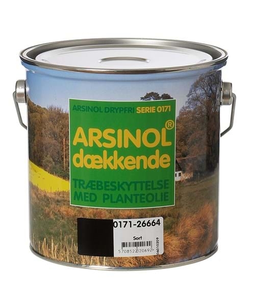  Arsinol® Dækkende HVID RAL 9010 2,5 Liter træbeskyttelse