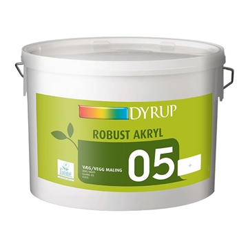 Dyrup Robust, Hvid, glans 5,  5 Liter