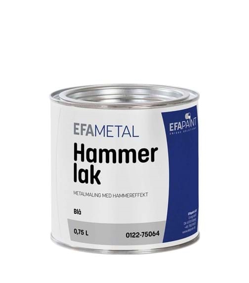 EFAmetal Hammerlak MØRKBLÅ 0,75 Liter