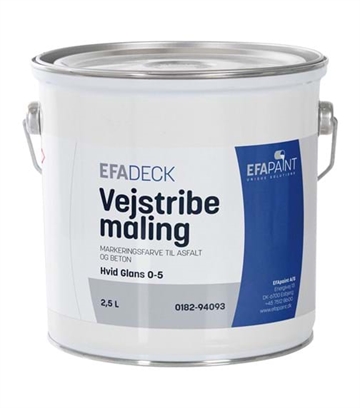 EFAdeck® Vejstribemaling HVID 2,5 Liter